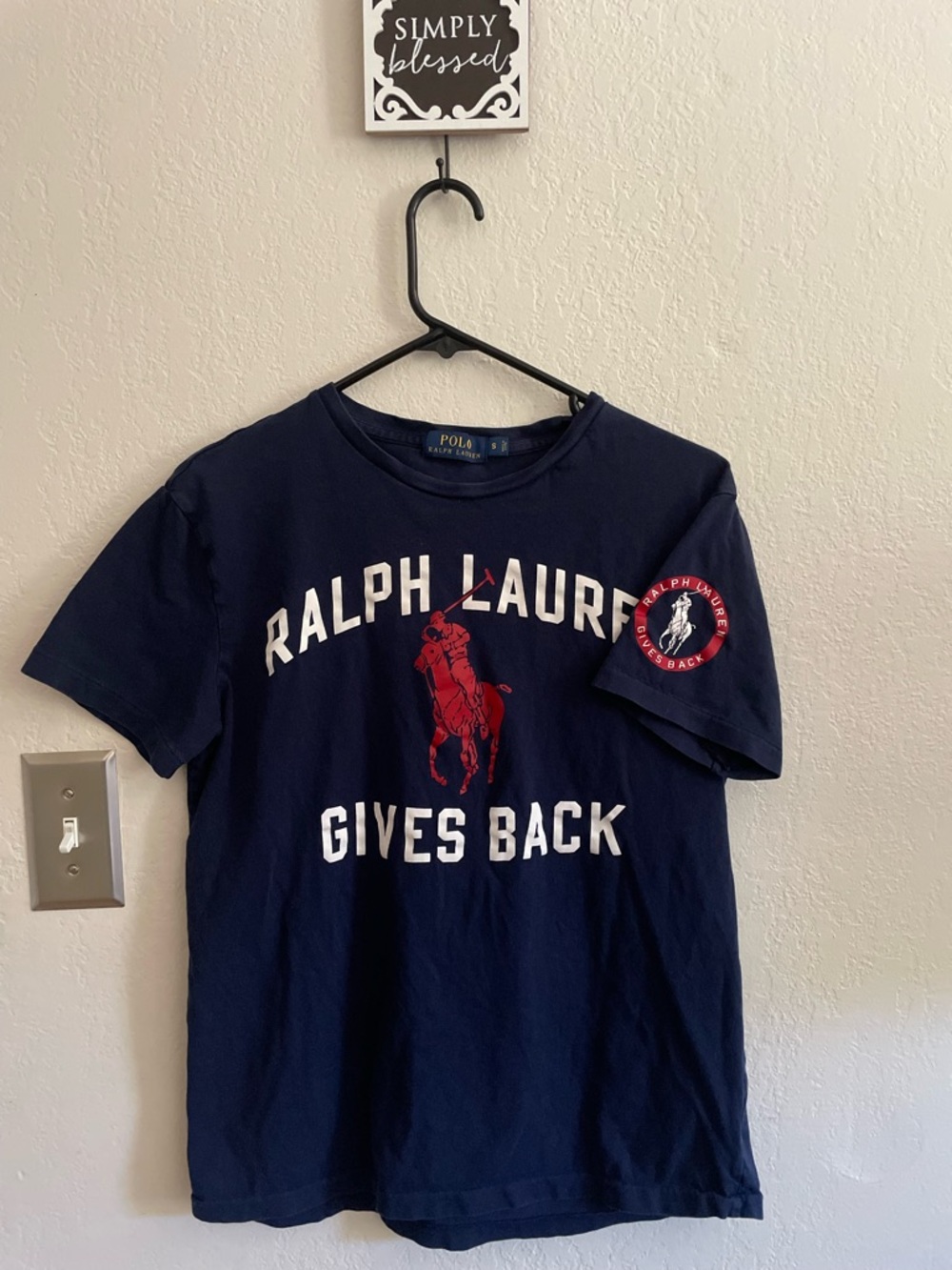 Ralph Lauren CUSTOM NOT SOLD IN STORES •Navy Short Sleeve Volunteer T-Shirt